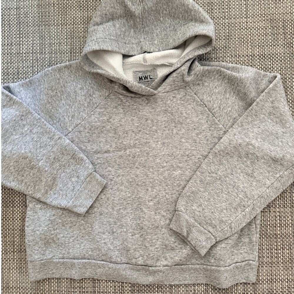 MADEWELL MWL Airyterry Organic Cotton Hoodie Sweater Sweatshirt L Gray Lounge